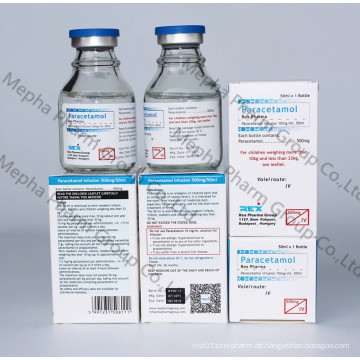 500mg / 50ml entlasten Schmerzen / Analgetische Paracetamol Infusion